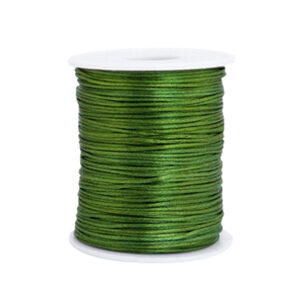 Satijnkoord 1,5mm - dark green