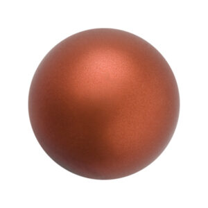Preciosa Ronde parel - 4mm - dark copper