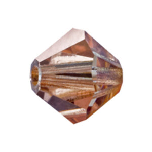 MC Bead Rondell 4 mm - crystal capri gold