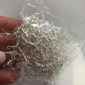 SUPER  PROMO Oorbelhaakjes silver plated -  100 paar