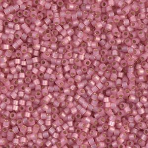 Delica Bead 11/0 - Duracoat semi frosted Silverlined dyed honeysuckle - 2189