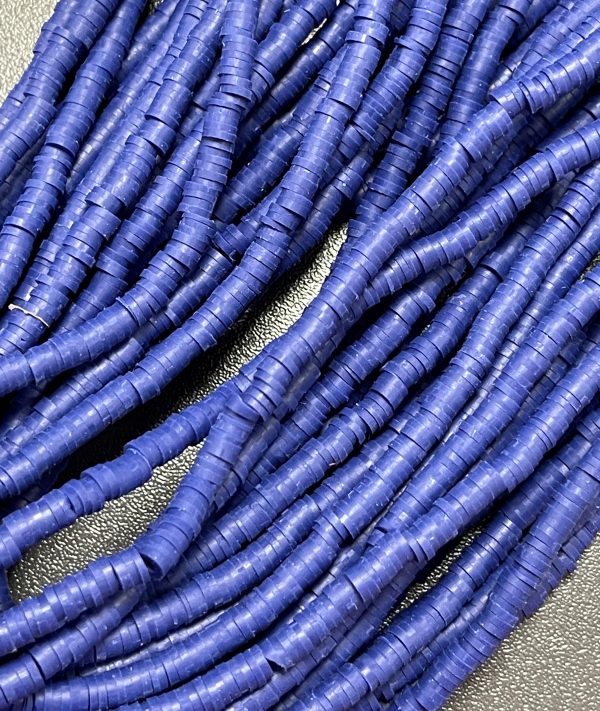 Katsuki beads 4mm op streng - cobalt blauw - Super promotie