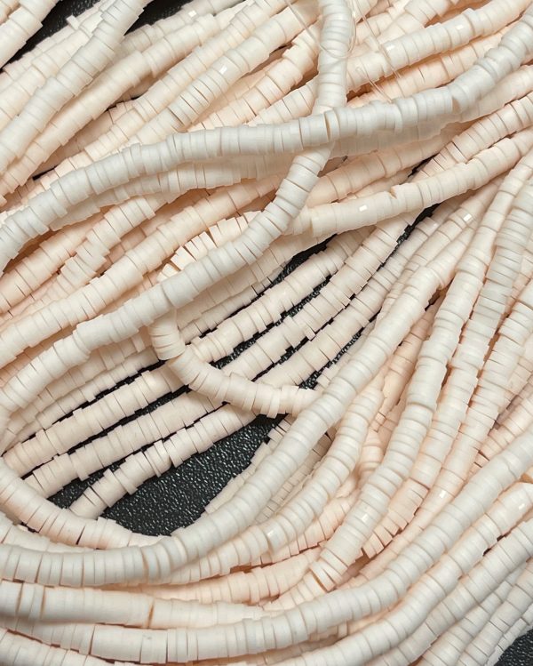 Katsuki beads 4mm op streng - ecru - Super promotie