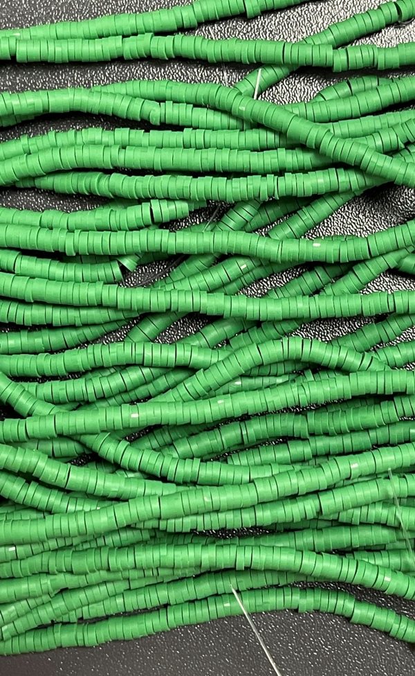 Katsuki beads 4mm op streng - groen - Super promotie