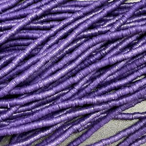 Katsuki beads 4mm op streng - paars - Super promotie