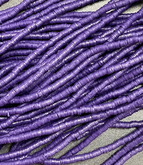 Katsuki beads 4mm op streng - paars - Super promotie