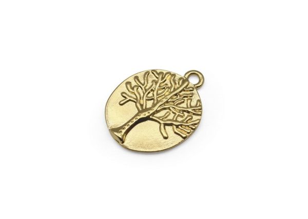 Hangertje levensboom - gold plated