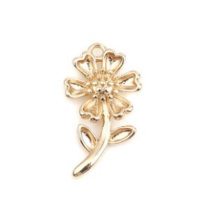 Bedeltje Chrysanthemum Flower - 18K real gold plated