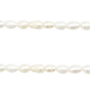 Zoetwaterparels Rice 7x5mm - Natural White - 71967