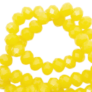 Briolette top quality - 4x3mm - Marigold Yellow pearl shine coating - 72259