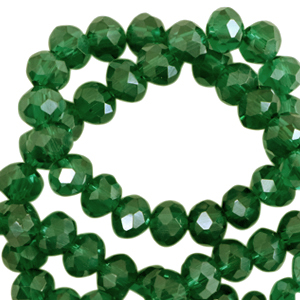 Briolette top quality - 4x3mm - Fairway green-pearl shine coating - 76076