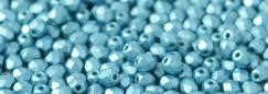 Firepolish Facet 3mm - alabaster pastel aqua - 02010-25019