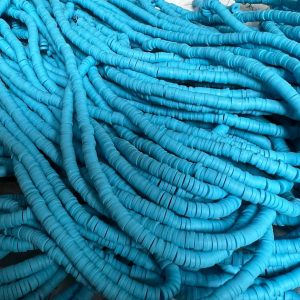 Katsuki beads 4mm op streng -  jeansblauw  - Super promotie