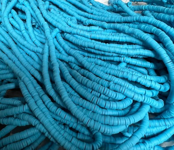 Katsuki beads 4mm op streng -  jeansblauw  - Super promotie