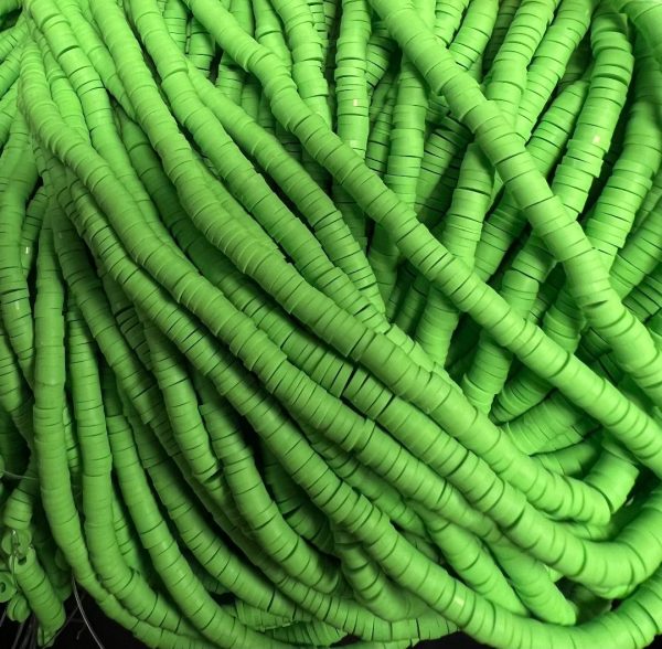 Katsuki beads 4mm op streng -  licht groen  - Super promotie