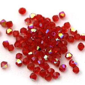 MC Bead Rondell 4 mm - light siam AB