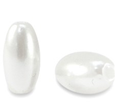 Zoetwaterparels Rice 4x8mm - imitatie - white