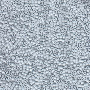 Delica Bead 11/0 - Opaque Light Grey Luster - 209