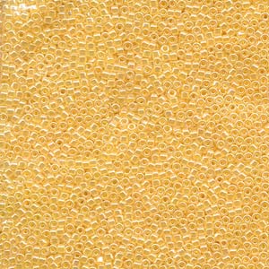 Delica Bead 11/0 - Lined Crystal Yellow Luster - 233