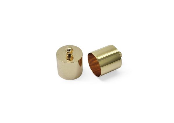 Eindkapje 11mm - gold plated