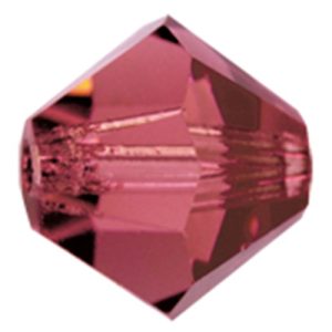 MC Bead Rondell 4 mm - light burgundy