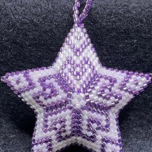 Schema kerstster 10 rijen - hartjes