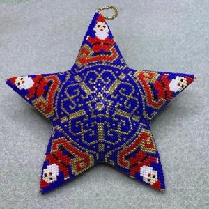 Schema kerstster kerstman op slee