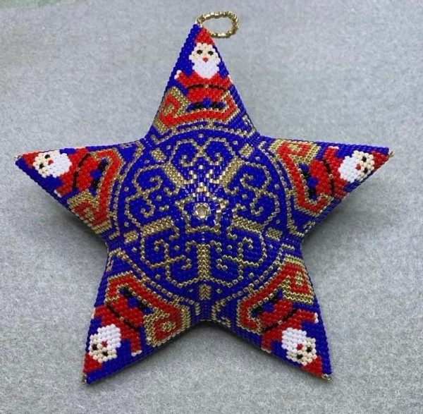 Schema kerstster kerstman op slee