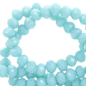 Briolette top quality - 4x3mm - Serenity blue-pearl shine coating - 78000