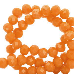 Briolette top quality - 4x3mm - Oriole orange-pearl shine coating - 78008