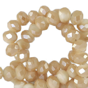 Briolette top quality - 4x3mm -Chadwick brown-pearl shine coating - 78009