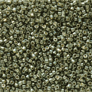 Delica Bead 11/0 - Duracoat Galvanized Dark Steel Green - 2512
