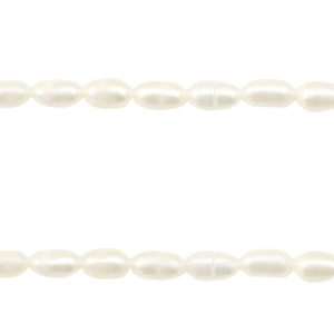 Zoetwaterparels  - white - 6x4mm