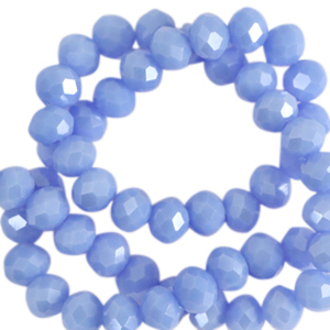 Briolette top quality - 4x3mm -Sky blue-pearl shine coating - 76082