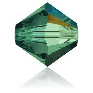 MC Bead Rondell 3 mm - emerald AB
