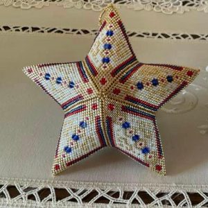 Schema kerstster met toupie's - groot model