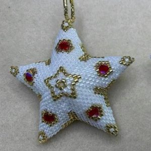 Schema kerstster met toupie's - model 1
