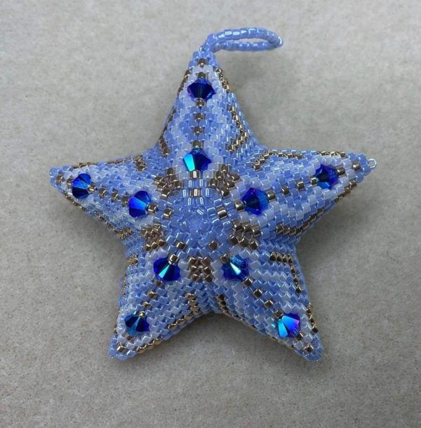 Schema kerstster met toupie's - model 2