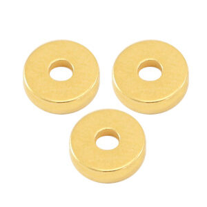 tussenstuk rondel 6x2mm - DQ gold - promotie - 64299