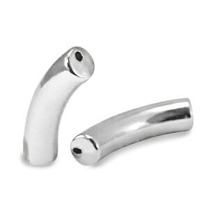 Acryl tube - 32x8mm - silver