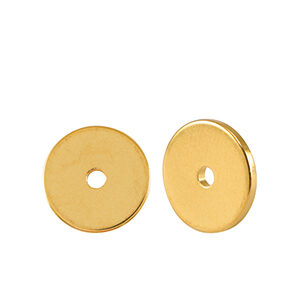 tussenstuk disc rondel - DQ gold - PROMO 14 stuks