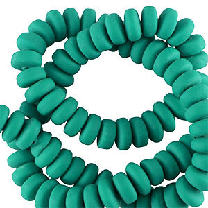 polymeer rondel - Mayan green