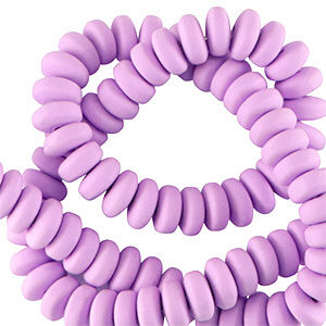 polymeer rondel - lavender purple