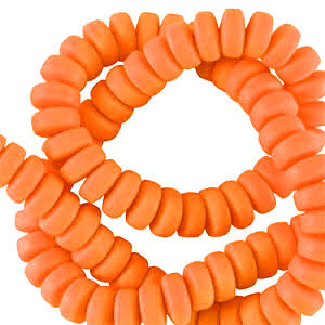 polymeer rondel - bright orange