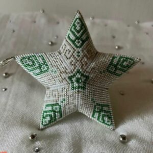 Schema kerstster wit-groen