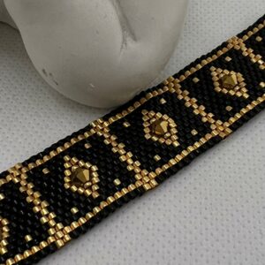 Pakketje armband Xeni - Zwart/goud
