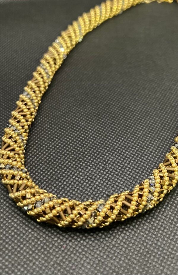 Pakketje ketting BUTORO  MINI - bruin/goud