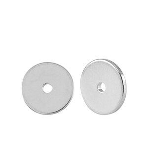tussenstuk disc rondel - DQ silver - 8mm
