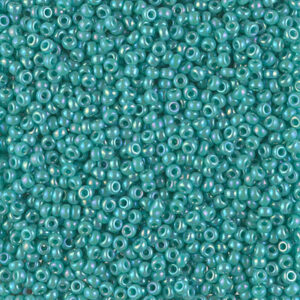 Rocailles 11/0 - opaque turquoise green ab - 481