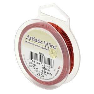 artistic wire 24GA red